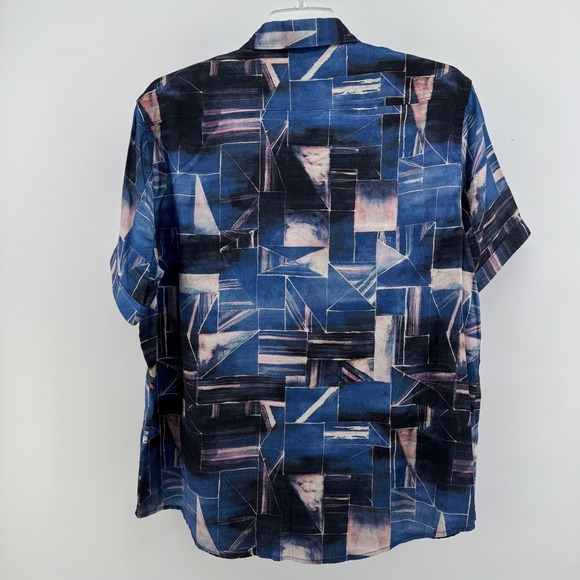 Robert Graham Men's 2XL Rocky Island Shark Print Silk Blend Shirt Rare - Picture 3 of 10